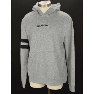 NENA PASADENA Gray OVERTIME Cotton Hoodie SMALL
